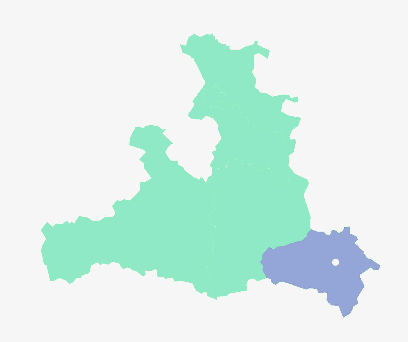 This graphic shows the province of Salzburg.