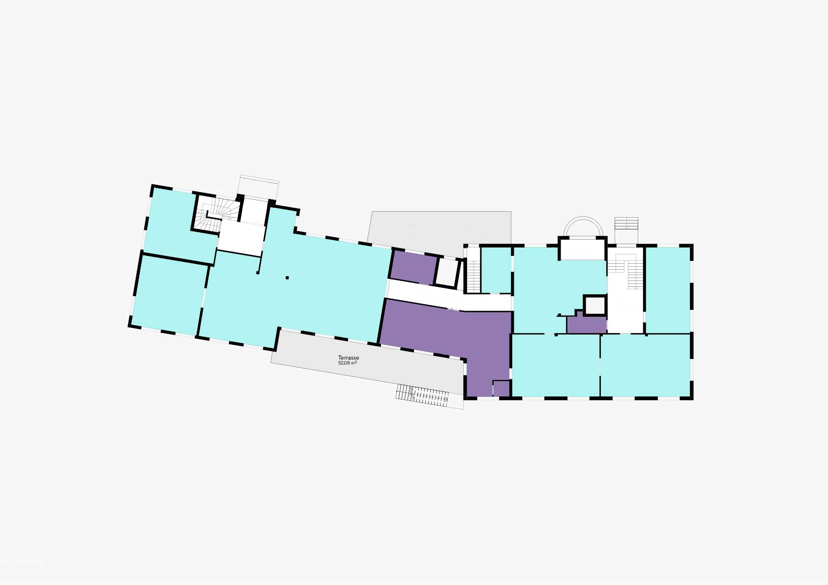 Diese Grafik zeigt Nutzung und Grundriss des Hotels Carinth im Lungau.