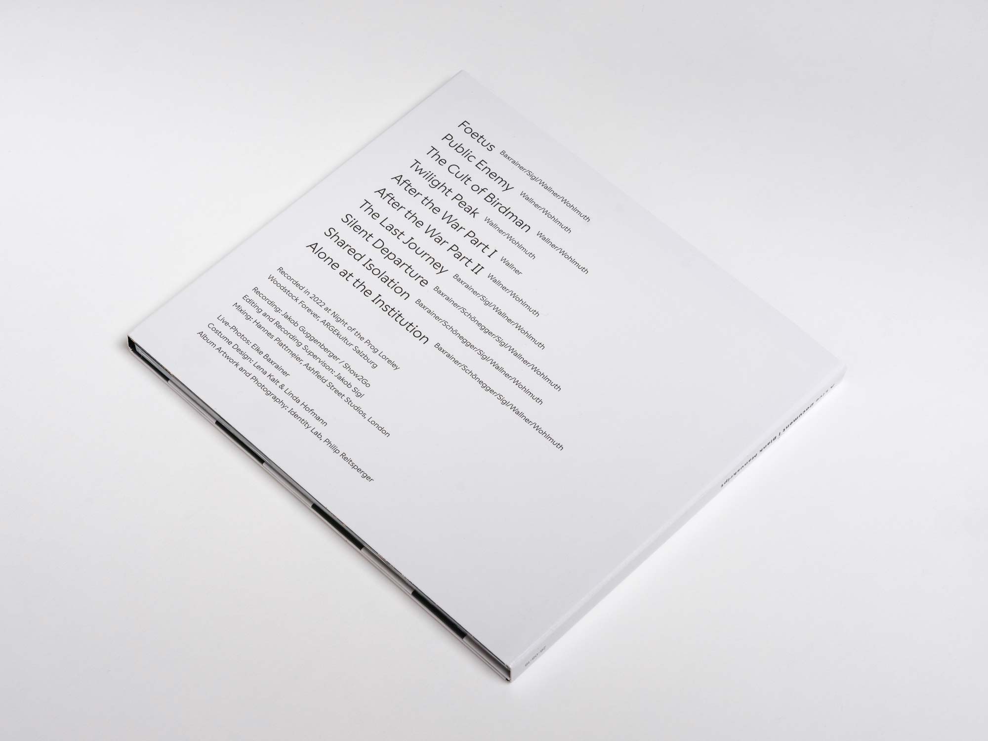 This photo shows the album artwork of the Blank Manuscript release "Live Document".