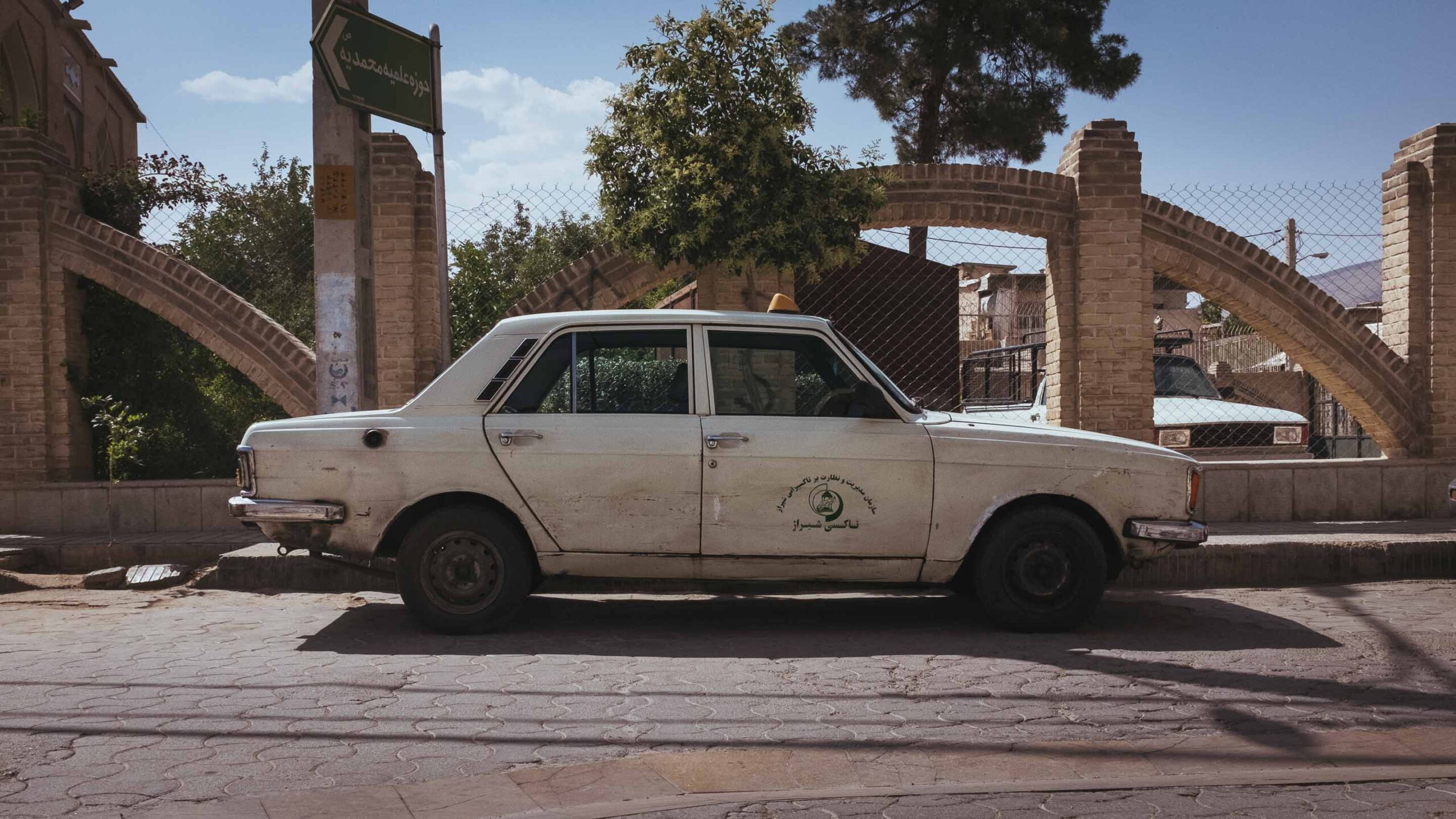 This picture shows a car. Recorded in Iran 2018. 