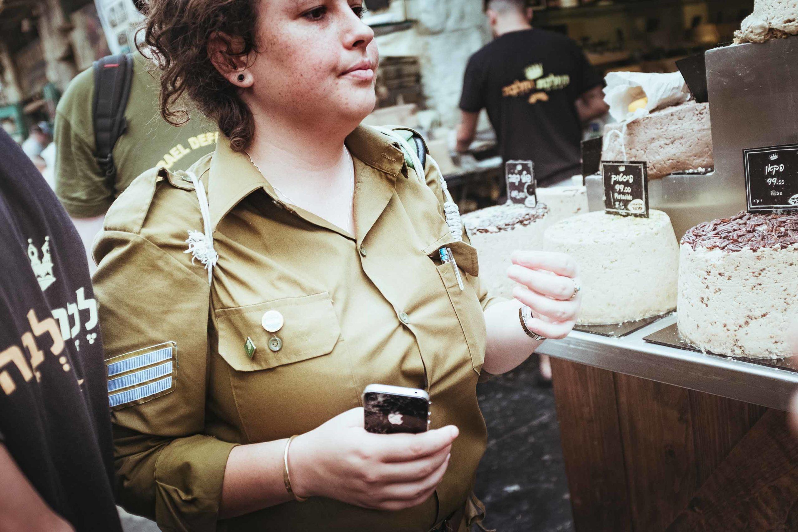 This image shows one of a series of photos taken at Mahane Yehuda Market in Jerusalem.