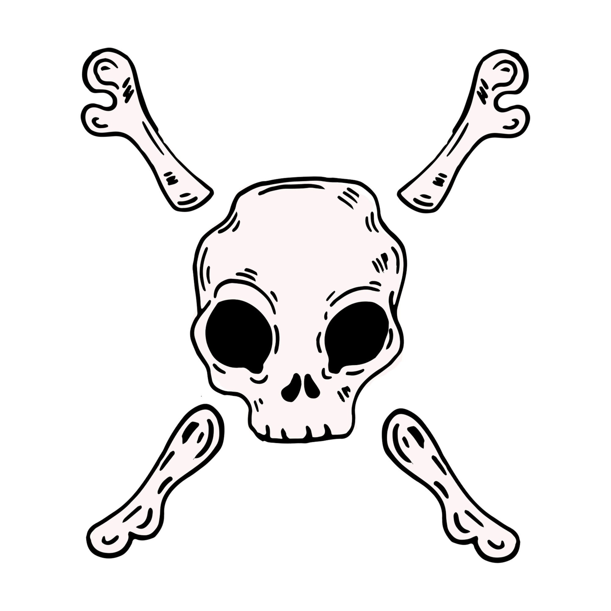 Totenkopf - Illustration für Gehirngesund.