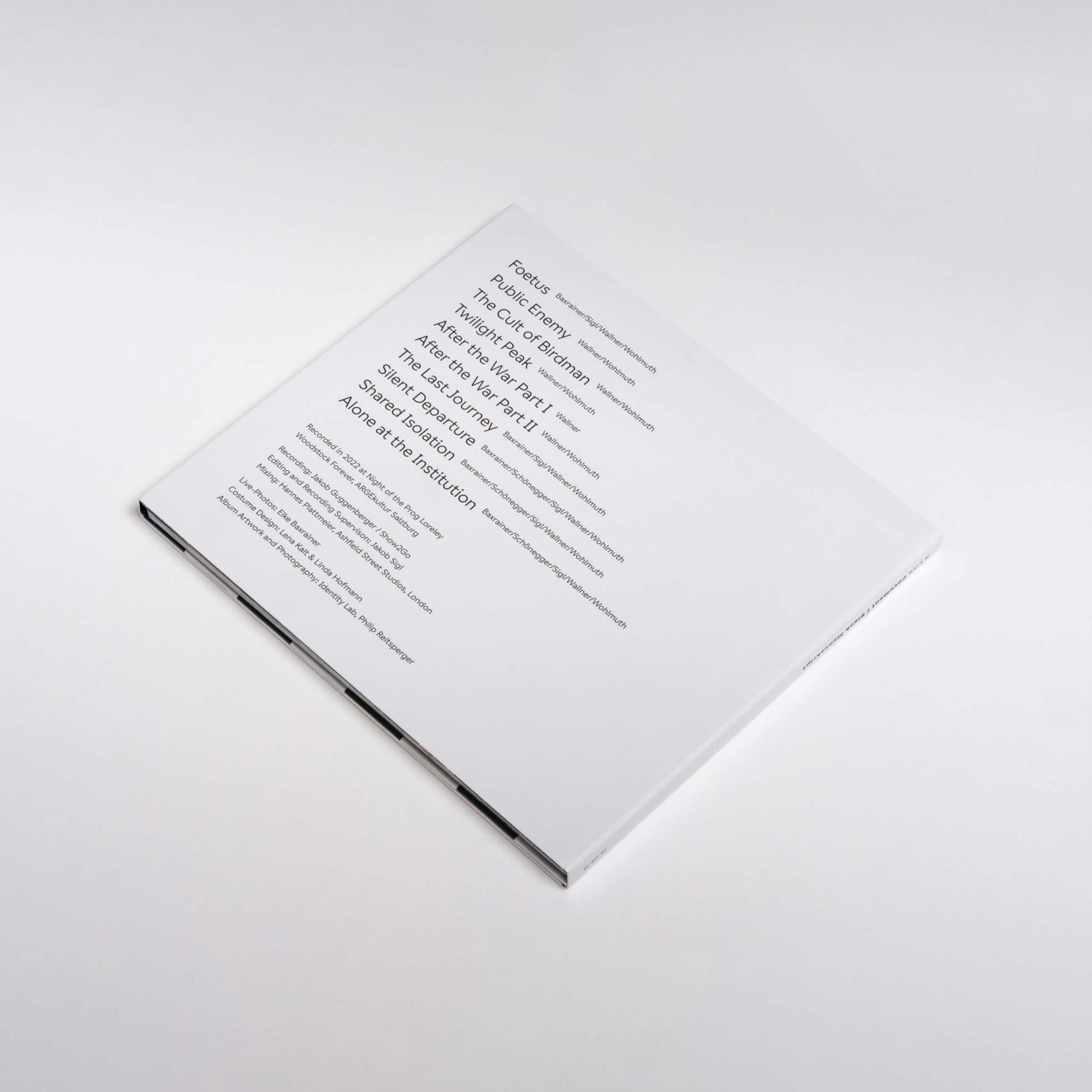 Foto von Blank Manuscript Live Album - Album Cover Rückseite © Philip Reitsperger