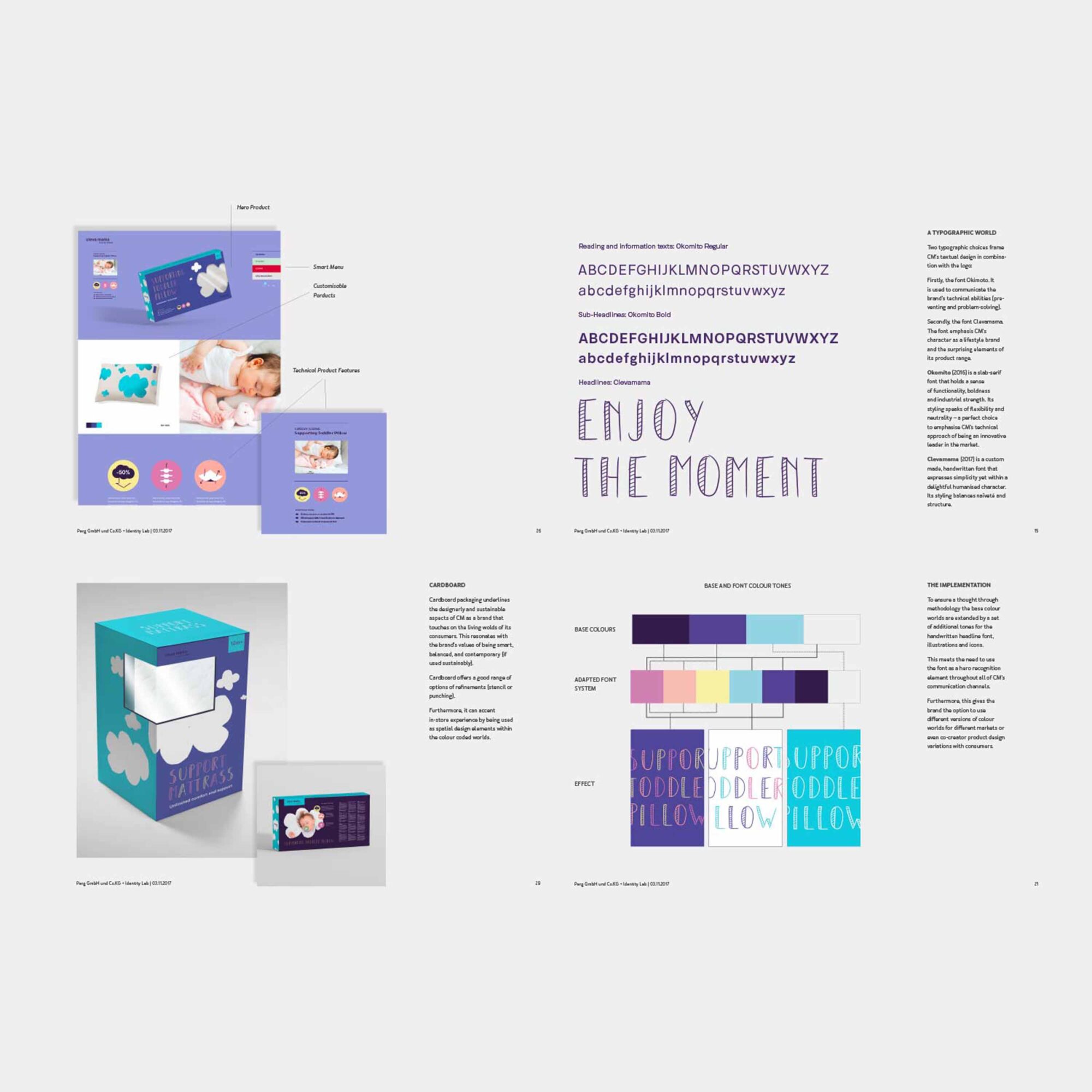 Mockups für Clevamama - Web Design und Corporate Identity