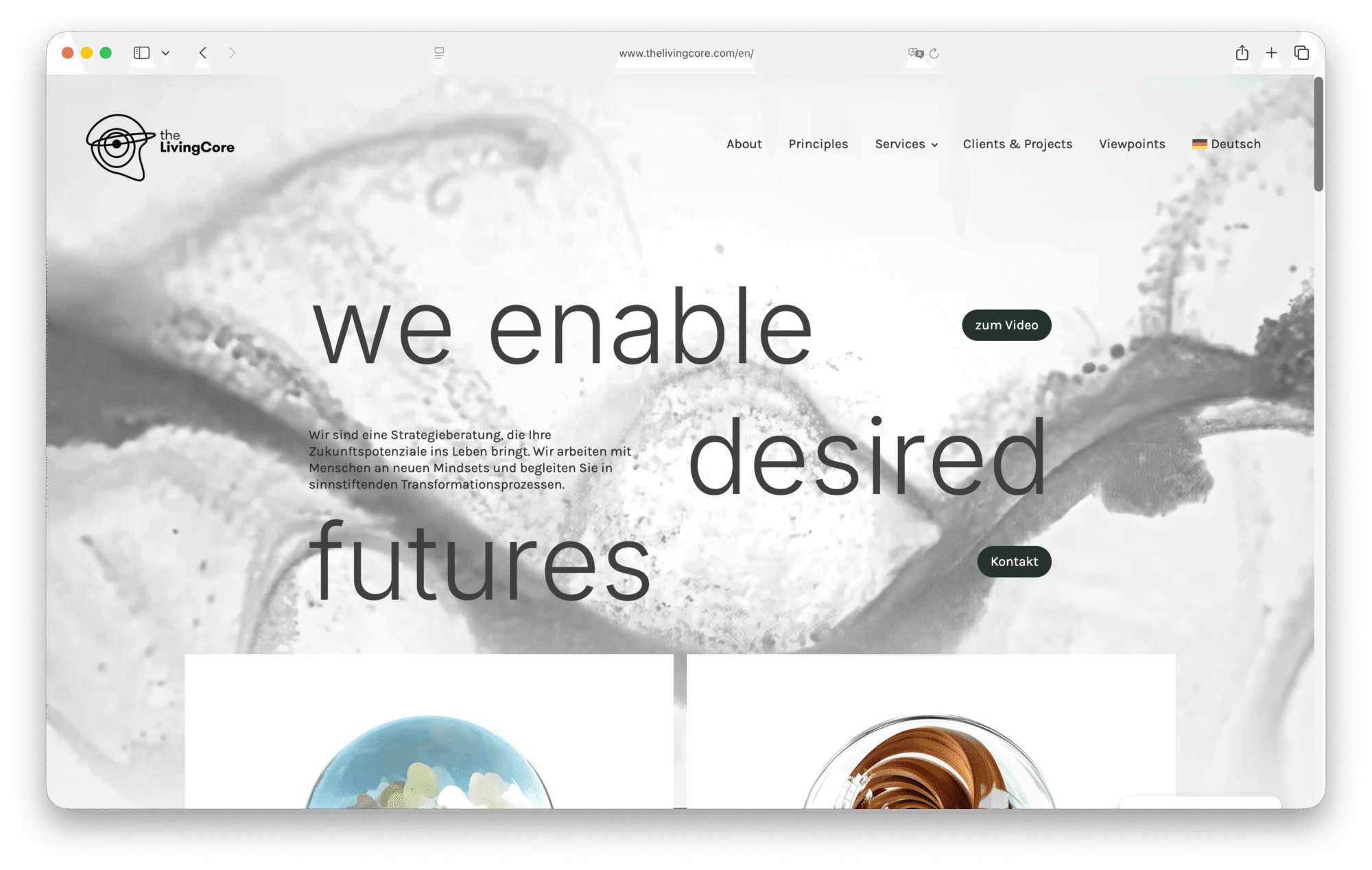 Website Design für thelivingcore GmbH by Identity Lab